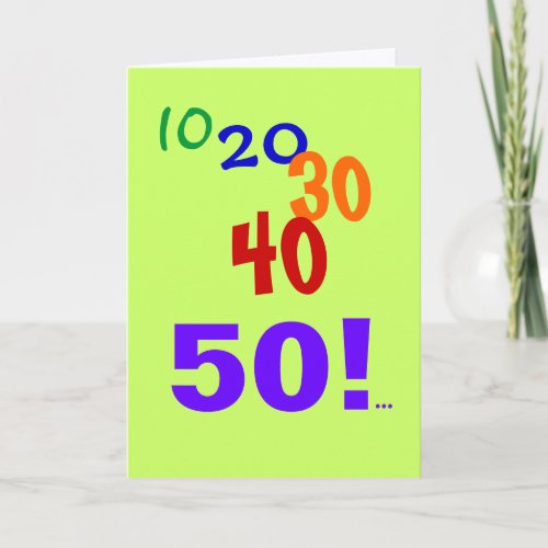50 Still Accounting Accountant CPA 50th Birthday Card