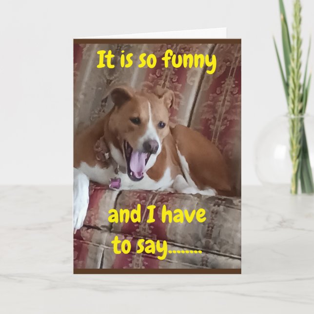  "50 SURE LOOKS GOOD ON YOU" SAY PUP CARD (Front)