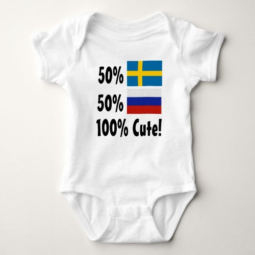 50 Swedish 50 Russian 100 Cute Baby Bodysuit