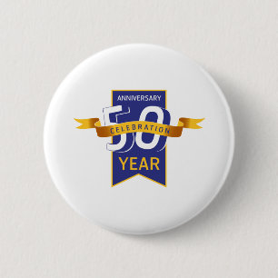 50 th anniversary button