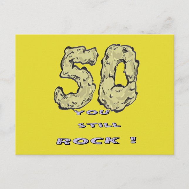50 th Anniversary Cust. BG Color Postcard (Front)
