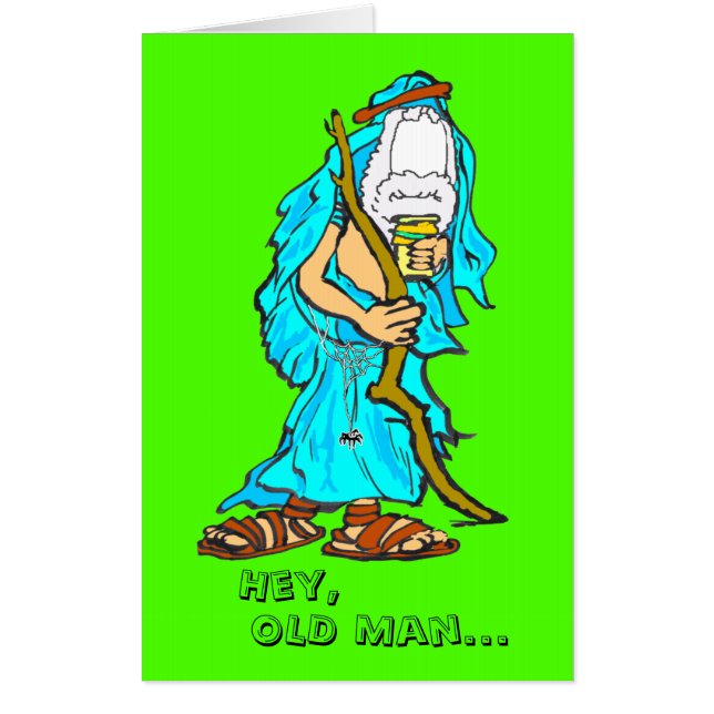 50 th Anniversary Cust. Face Big Greeting Card (Front)