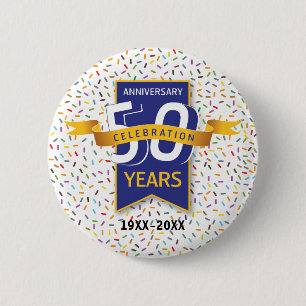 50 th ANNIVERSARY Design Button