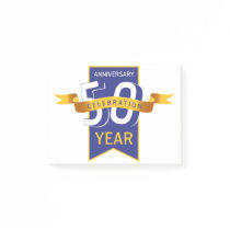 50 th anniversary post-it notes