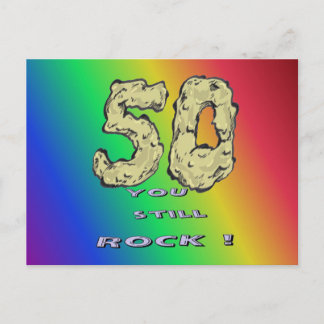 50 th Anniversary Rainbow Postcard