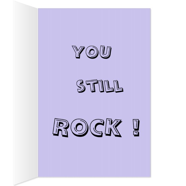 50 th Anniversary SHE Cust. Col Big Greeting Card (Inside (Right))