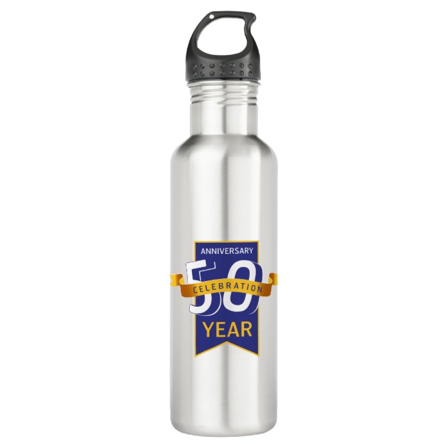 50 th anniversary stainless steel water bottle (Front)