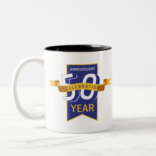 50 th anniversary Two_Tone coffee mug