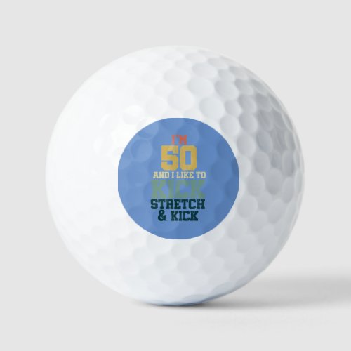 50 th Birthday Gift for Men And Women Im 50 And Golf Balls
