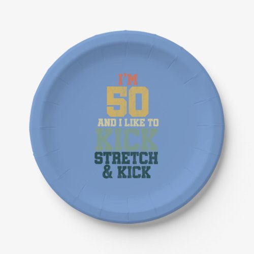 50 th Birthday Gift for Men And Women Im 50 And Paper Plates