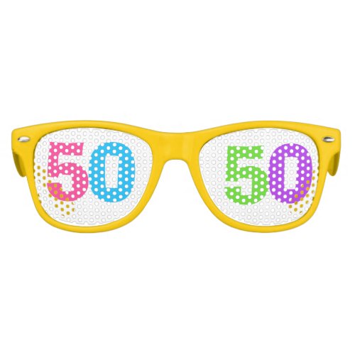 50 th  BIRTHDAY PARTY FUN 50 Kids Sunglasses