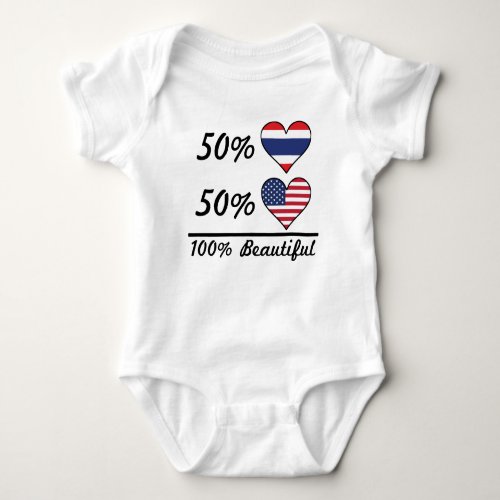 50 Thai 50 American 100 Beautiful Baby Bodysuit