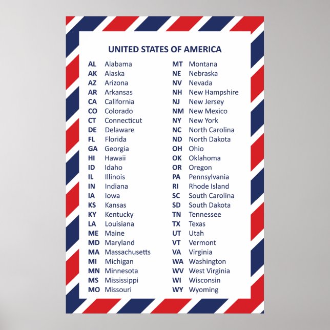50 United States of America Poster (Front)