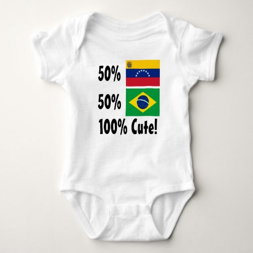 50 Venezuelan 50 Brazilian 100 Cute Baby Bodysuit