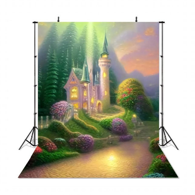 50"x60" Dreamy Castle Baby Photography Background  Tapestry (Creator Uploaded)