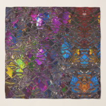 50" x 50" Square Scarf, Glazed Color