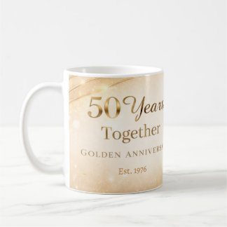 50 Year Anniversary Mug Golden Wedding Anniversary