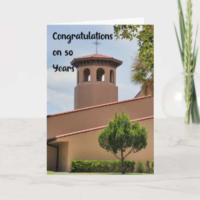 50 Year Anniversary of Church Card (Front)