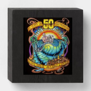 50 Year Anniversary Wooden Box - Max Shineman Art