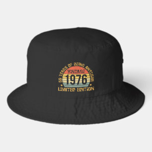 50 Year Birthday Decorations Men Gag 50yr 1975  Bucket Hat