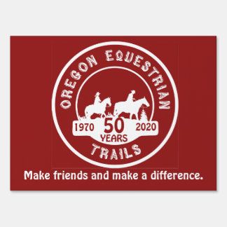 50 Year Camp Flag Sign