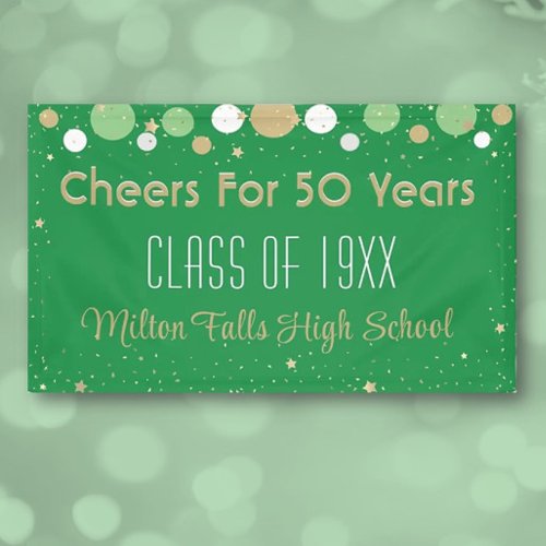 50 Year Celebration Class Reunion Banner