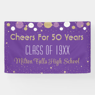 50 Year Celebration Class Reunion Banner