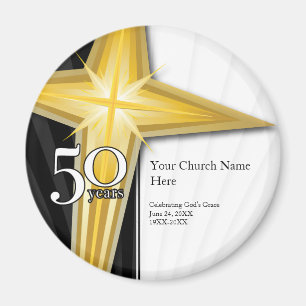 50 Year Church Anniversary Magnet