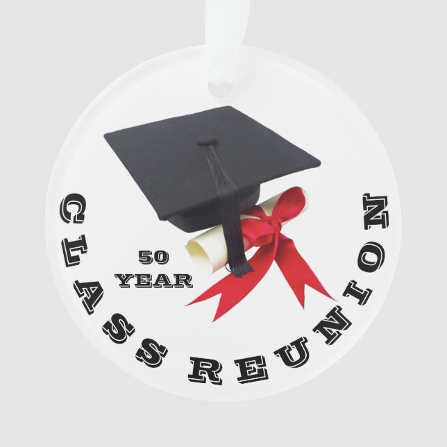 50 Year Class Reunion by Janz Ornament (Front)