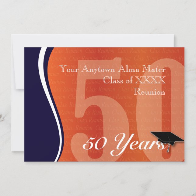 50 Year Class Reunion Invitation (Front)