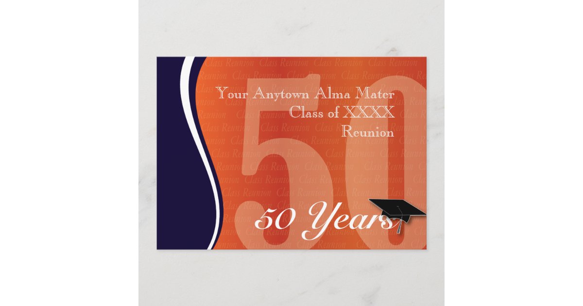 50th Class Reunion Invitation