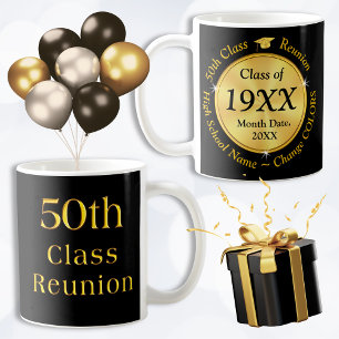 50 year Class Reunion Souvenirs. Change COLORS,   Coffee Mug