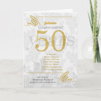 50 Year Employee Anniversary Business Elegance