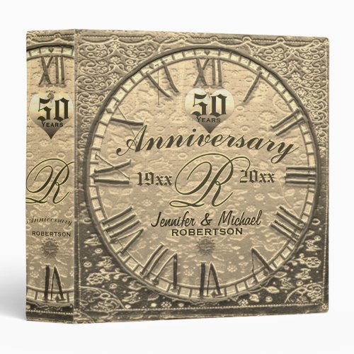 50 Year Golden Anniversary 3 Ring Binder