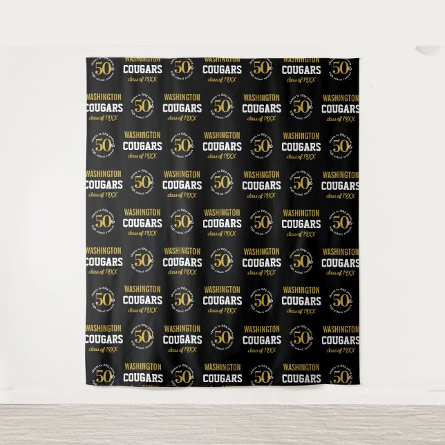 50 Year High School Reunion Step Repeat Backdrop (Front)