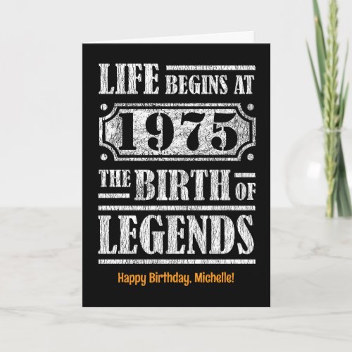 50 Year Old 1975 Birth Of Legend 50th Birthday
