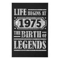50 Year Old 1975 Birth Of Legend 50th Birthday