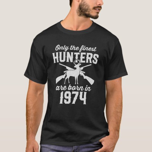 50 Year Old Deer Hunter Hunting 1974 50th Birthday T_Shirt