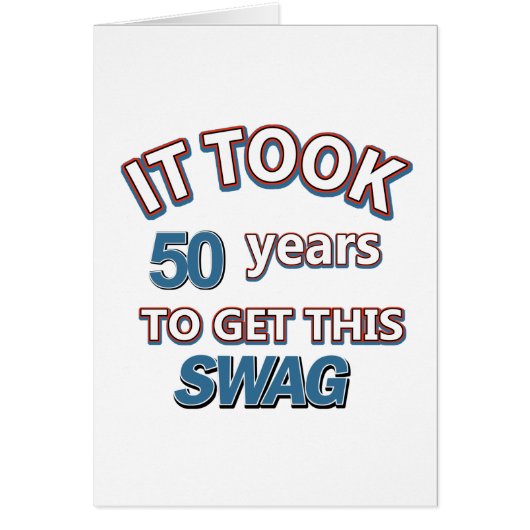 50 year old designs cards (Front)