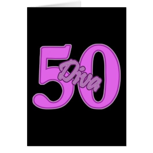 50 year old Diva Cards (Front)