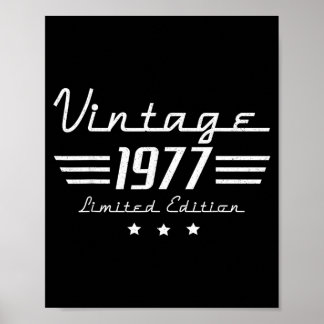 50 Year Old Gifts Men Vintage Clic Car 1977 50th Poster