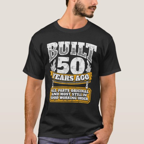 50 Year Old Gifts Vintage 1971 Original Parts 50Th T_Shirt