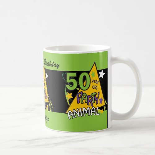50 Year Old Party Animal  50th Birthday Coffee Mug