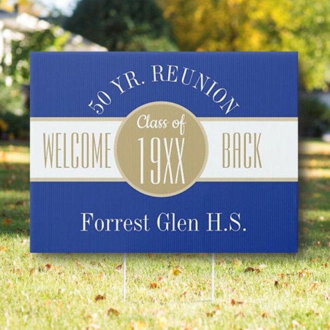 50 Year Reunion Welcome Back  Sign (Creator Uploaded)