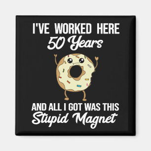 50 Year Work Anniversary Appreciation Gift Magnet