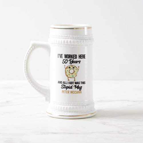 50 Year Work Anniversary Appreciation Gift Mug