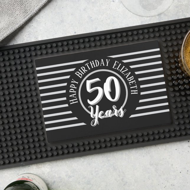 50 Years - 50th Birthday Bar Mat (Creator Uploaded)