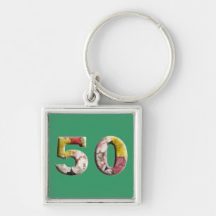 50 Years 50th Birthday Milestone Keychain