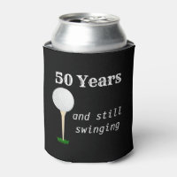 50 Years and Still Swinging Golf Ball Can Cooler