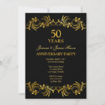 50 Years Anniversary Party Invitation at Zazzle